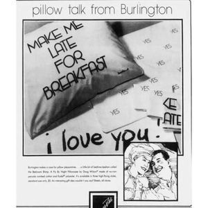 70s Vintage Deadstock "Make Me Late For Breakfast" Standard Size Pillowcase